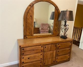 matching 70's dresser and mirror