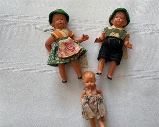 Celluloid German dolls