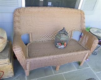 Resin Wicker Loveseat