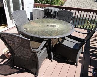 Resin wicker outdoor set