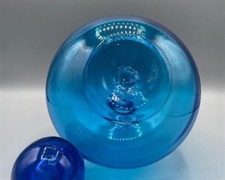 60s Blu Blenko Decanter