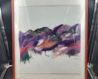 Pair of Framed Paintings by Trudy Sween.