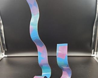 Enameled Steel Sculpture by Dorothy Gillespie.