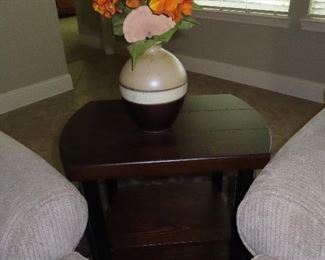 Farmhouse Industrial Side Table - We have a pair.