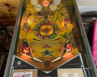 Vintage Starburst Pinball Machine