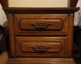 Vintage 2 Drawer Nightstand