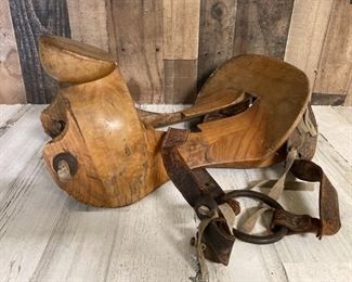 Antique Wooden Saddle Frame