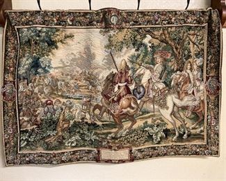 Louis XIV Tapestry Wall Hanging French Scene