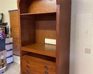 Wooden Arched Entertainment Center Cabinet with Drawers
