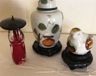 Asian Porcelain Murano Glass Collectibles