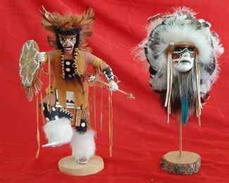 Native American Shield Dancer Kachina Mask