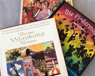 3 Vinyl Record Book Sets