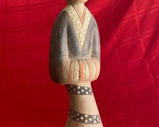 Handmade Ceramic Asian Figurine