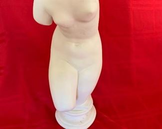 Brushed Ceramic Greek Torso Statue