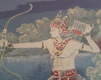 Hindu Art Hunter Shooting Deer