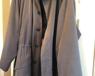 Mens London Fog Rain Coat Large