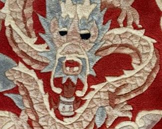 Peking Chinese 100 Wool Dragon Rug