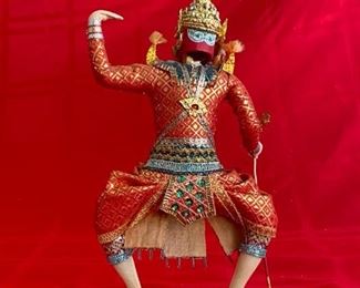 Ravana Doll Traditional Thai Mask Style Vintage Art Home Decor Set