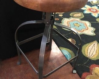 world market metal and wood stool 