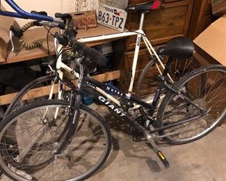 1 trek older bike- and the giant-only 2 at this sale  but what rare finds at a local sale. Owner says they need tires but are mostly in great shape for age  if u know bikes. These are a deal 
