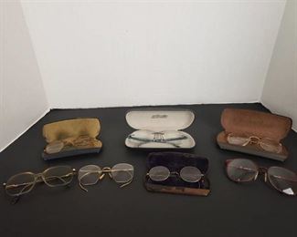 Vintage and newer glasses