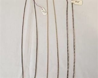 (3) Necklaces marked Sterling or 925