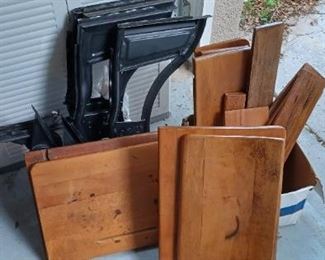 Old School Desks. Complete refinished assembly may be needed