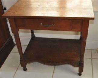 $100 Occasional Table w/drawer  29 3/4"W x 29"H x 19 3/4"D