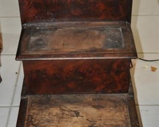 $175 Antique Bed Step & Commode 19 3/4"W x 26 1/4"H x 28 1/2"D  