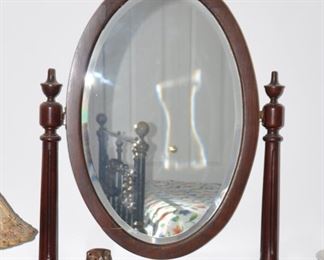 $125 Oval Dresser Top Mirror 29"W x 30"H x 10"D