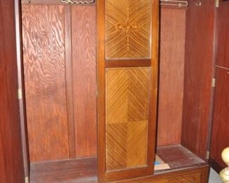 Two Mirrored Inlay Armoire 