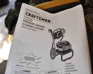 Craftsman 2550 Pressure Washer