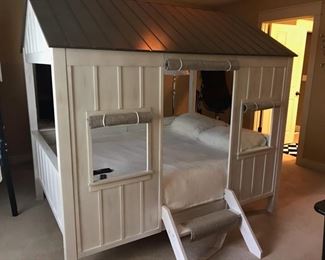 $1200 Restoration Hardware Cabin Full Bed w/Step  80 3/4"W x 77"D x 77 1/4"H