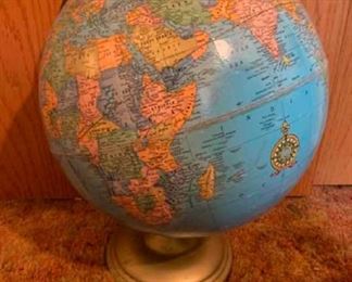Vintage globe, earth, map
