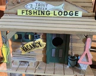 Fishing Lodge Bird House