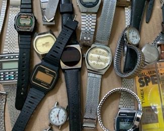 Watches, digital watches, analog watches, watch parts