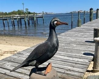 M. Wavercak Shore bird carving $475