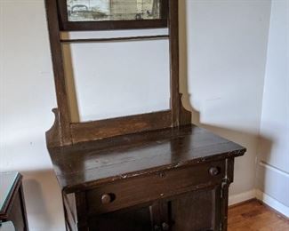 oak washstand