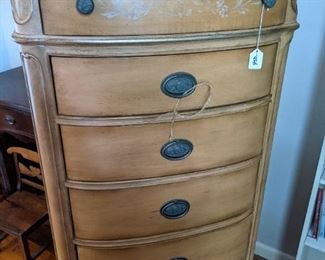 Lingerie chest. This chest swivels and there is a mirror on back side.