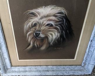 Chalk dog