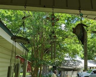 Lots of wind chimes