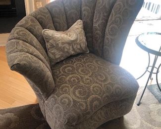 Set of unique accent chairs