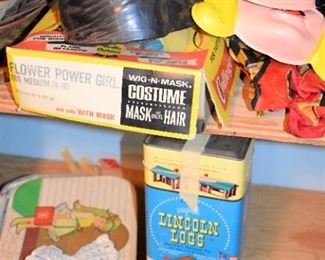 Vintage toys and costumes