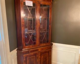 Antique Corner China Cabinet