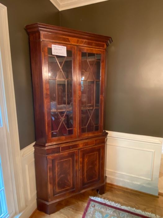 Antique Corner China Cabinet