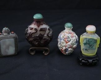 Collection of Vintage Snuff Bottles