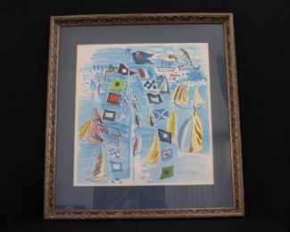 Framed Print by Raoul Dufy Nautical Themed