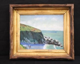 Seaside/Cliffside Painting on A Canvas