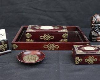 Highly Detailed Boxes with Ornate Brass Details