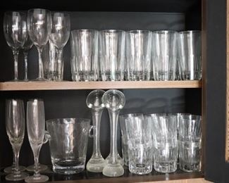 Large Collection Of Orrefors Crystal Stemware